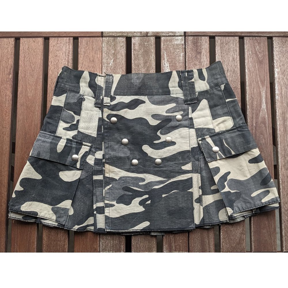 💜Utilikilts Grey Camo Micro Mini - One of a Kind